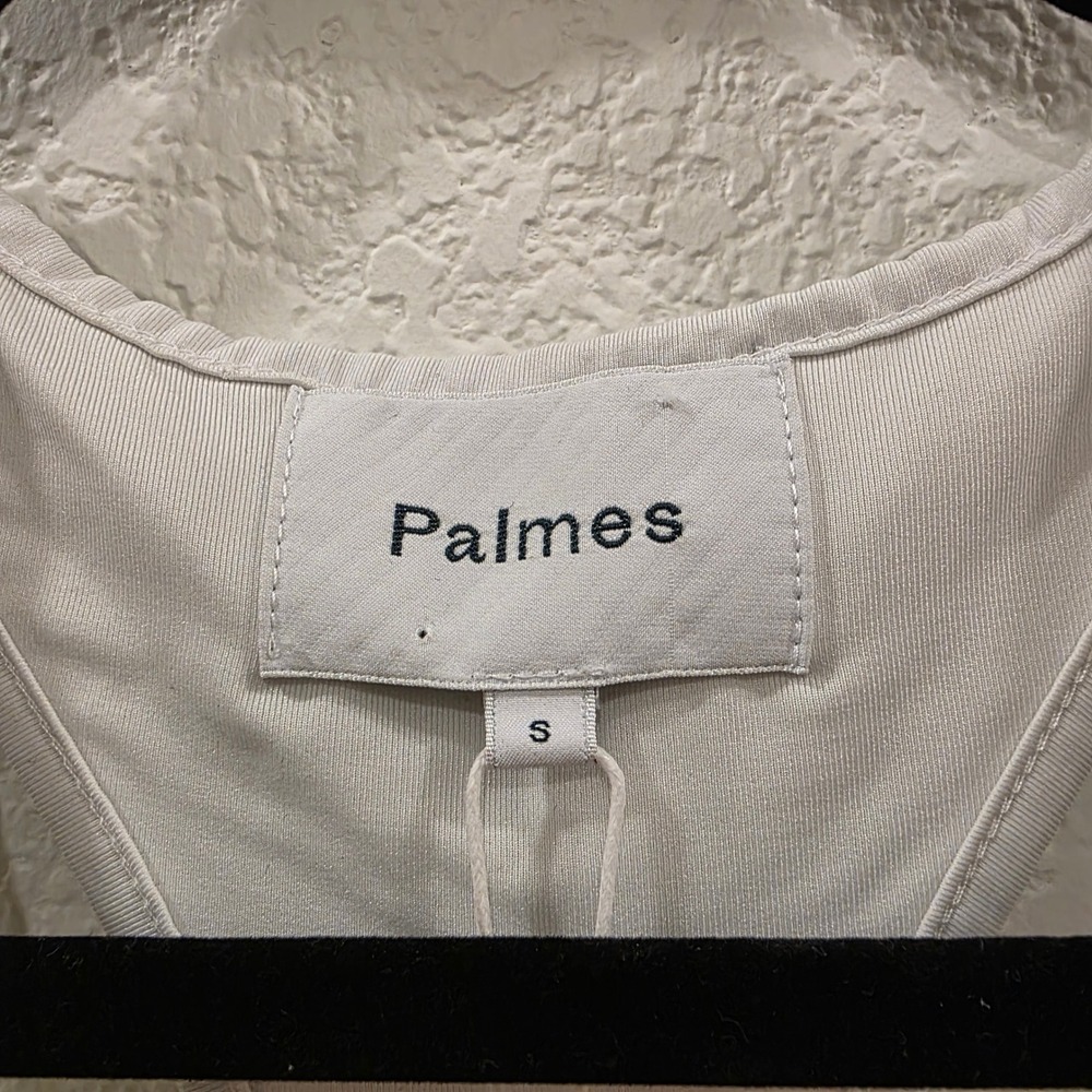 Palmes Forest PTFO Tennis Dress Small White Green Pleated Racerback Preppy NWT - Picture 5 of 11
